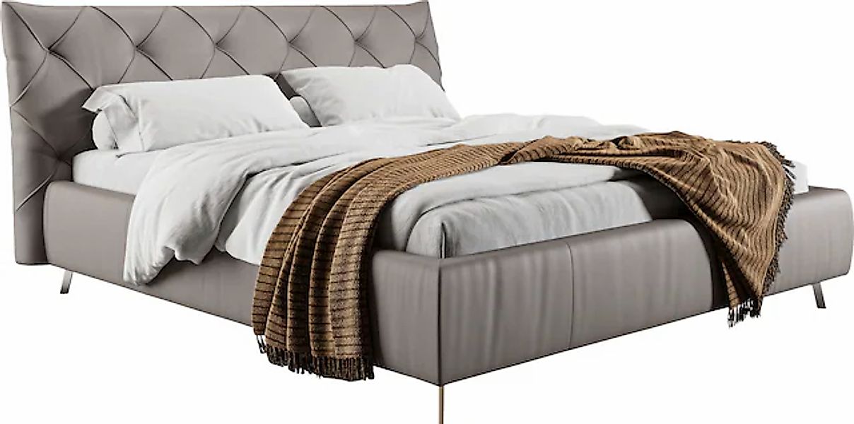 Places of Style Polsterbett "Elloree in 4 Breiten bis 200cm, auch in Leder" günstig online kaufen