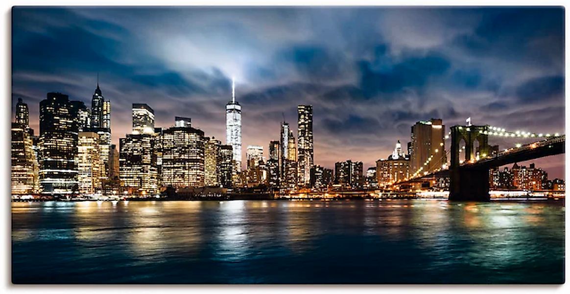 Artland Wandbild »Sonnenaufgang über Manhattan« Amerika 1 Stk. tlg. als Alu günstig online kaufen