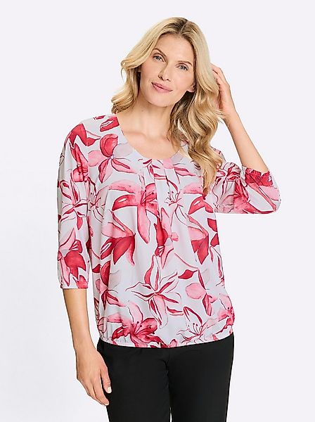 Sieh an! Klassische Bluse Schlupfbluse 3/4-Arm günstig online kaufen