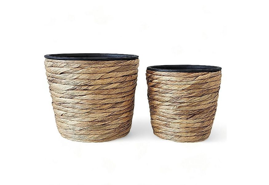 INtrenDU Blumentopf Blumentopf rund 2er Set (2er Set) günstig online kaufen