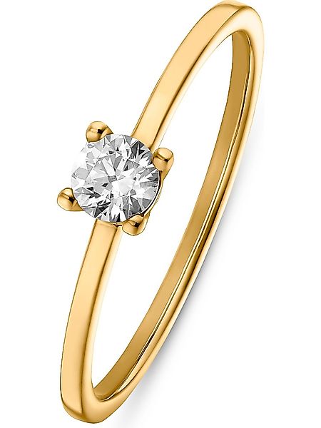 FAVS Fingerring FAVS Damen-Damenring 1 Zirkonia, günstig online kaufen