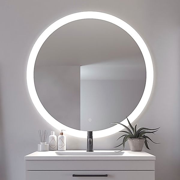 Loevschall Badspiegel »Vega Rund, Badzimmerspiegel mit LED Beleuchtung, Lic günstig online kaufen