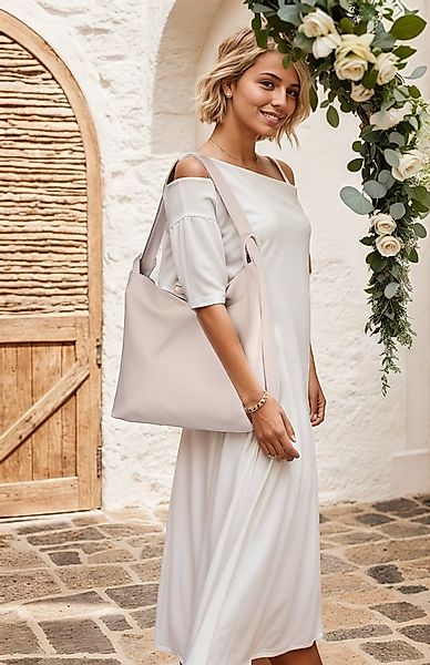 MIRROSI Beuteltasche aus Echtleder, Made in Italy, Shopper Tasche auch als günstig online kaufen