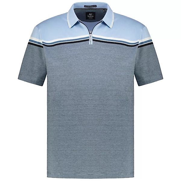 Hajo Poloshirt H Poloshirt dopp. merzerisiertZip-Flächenteiler admiralsblau günstig online kaufen