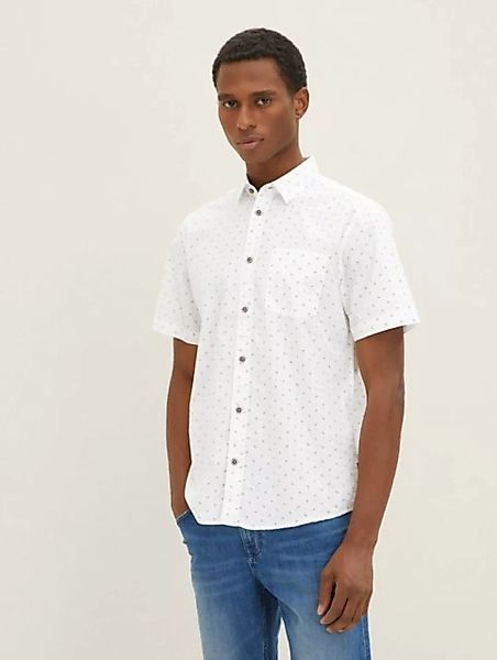 TOM TAILOR Kurzarmhemd Gemustertes Kurzarmhemd Basic Print Long Shirt 5564 günstig online kaufen