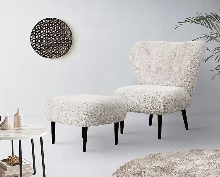 LeGer Home by Lena Gercke Sessel "Dinah", Knopfheftung im Rücken, wahlweise günstig online kaufen