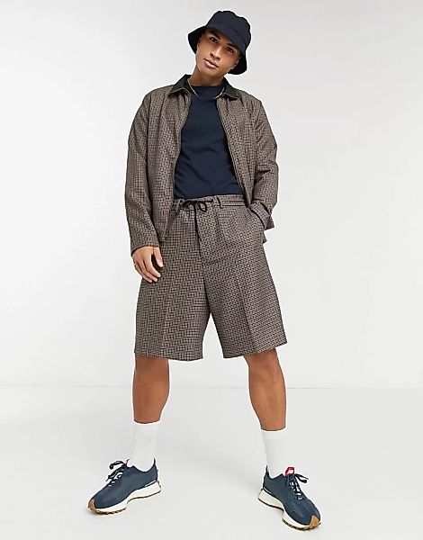 ASOS DESIGN – Elegante Shorts mit weiten Hosenbeinen und Kordelzug in der T günstig online kaufen