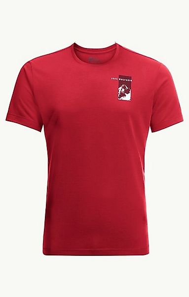 Jack Wolfskin T-Shirt VONNAN S/S GRAPHIC T M RED GLOW günstig online kaufen