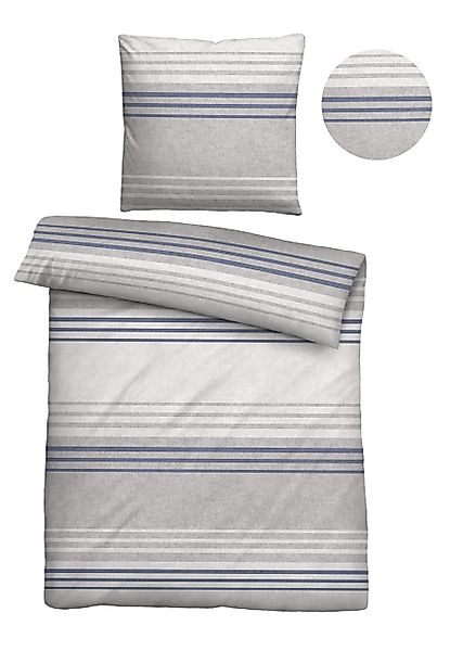 Biberna Bettwäsche 0840516, Flanell, 2 teilig, günstig online kaufen