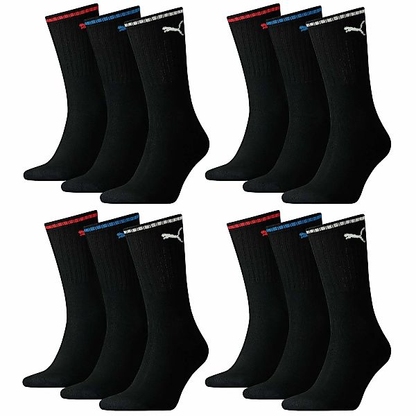 PUMA 12er Pack Unisex Socken - Sport Crew Stripe - (4x 3Paar) günstig online kaufen