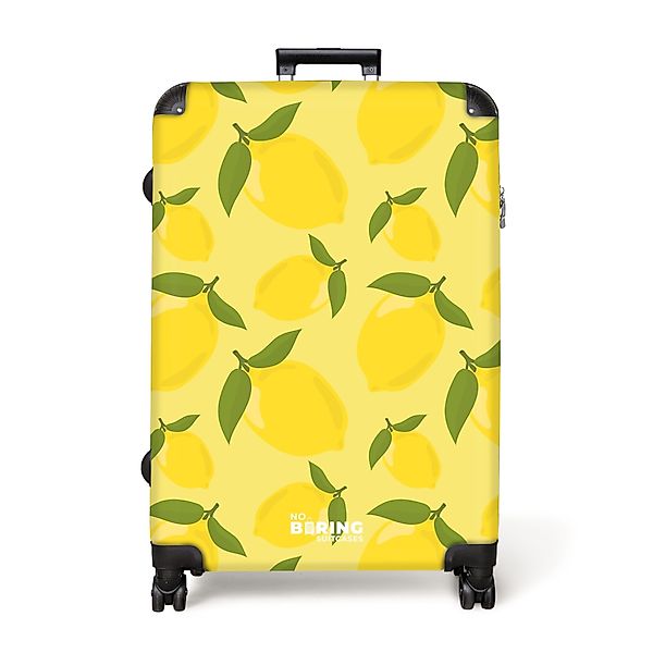 NoBoringSuitcases.com© Hartschalen-Trolley Pastellgelb mit Zitronen 77 günstig online kaufen