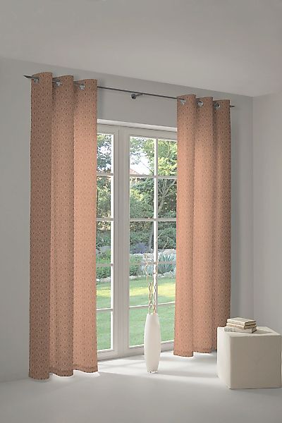 Adam Vorhang "Urban Cactus" Ösen 1 Stk. tlg. aus 100% Bio-Baumwolle günstig online kaufen