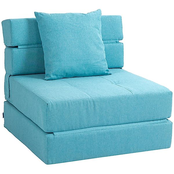 HOMCOM Sessel Einzelsofa mit Kissen, Klappsessel, 2-in-1 Design (Schlafsess günstig online kaufen