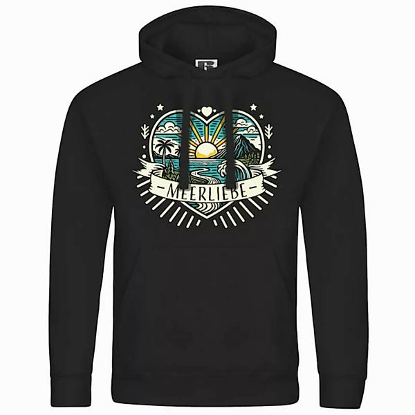 deinshirt Kapuzenpullover Herren Kapuzenpullover Ich Liebe das Meer Mit Pri günstig online kaufen