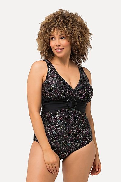 Ulla Popken Badeanzug Badeanzug Metallic-Punkte Softcups günstig online kaufen