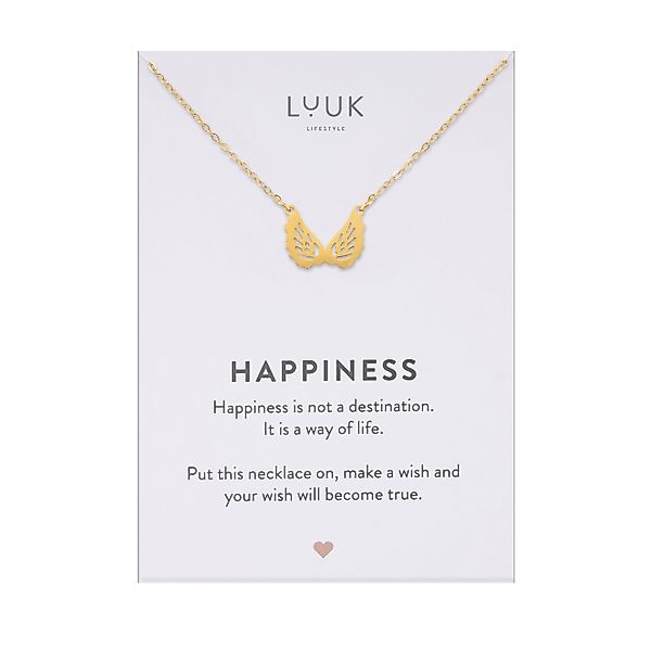 LUUK LIFESTYLE Kette mit Anhänger Engelsflügel, günstig online kaufen