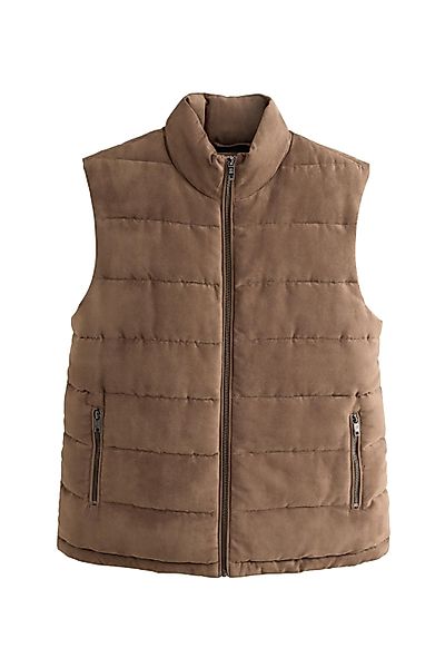 Next Steppweste Steppweste aus Velourskunstleder (1-tlg) günstig online kaufen