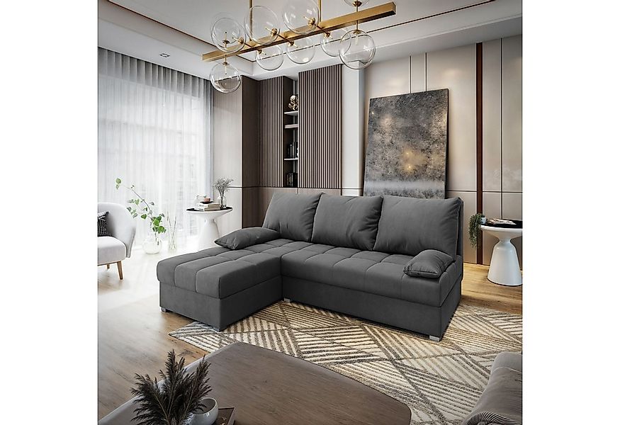 Masseno Ecksofa RITA mit Schlaffunktion L-Form, Sofa mit Bettkasten günstig online kaufen
