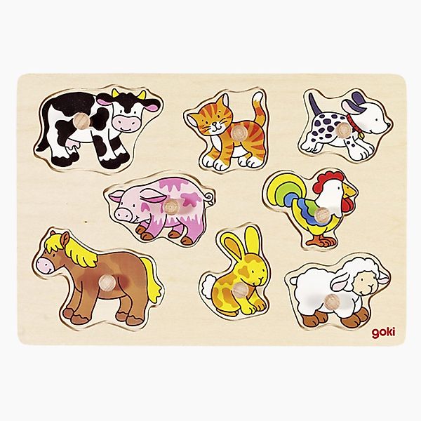 goki Steckpuzzle Steckpuzzle Bauernhof VII, 8 günstig online kaufen