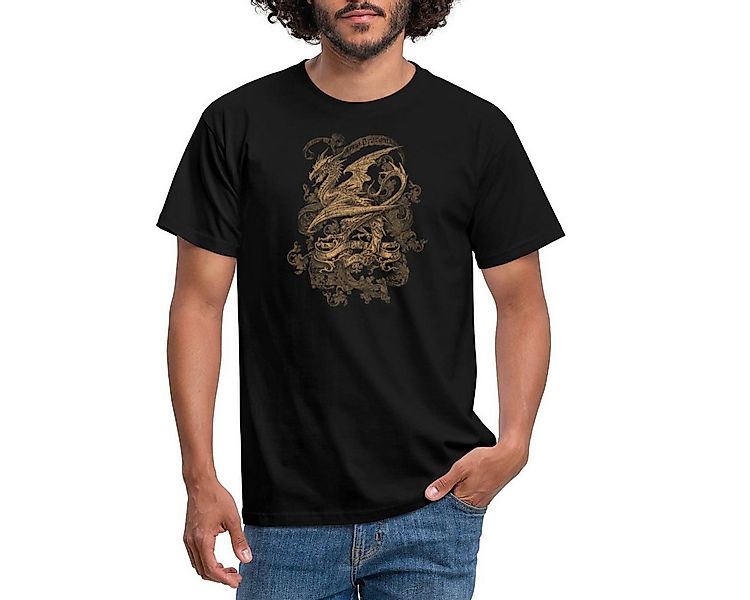 Spreadshirt T-Shirt Alchemy England Harbinger of Doom Drache Männer T-Shirt günstig online kaufen