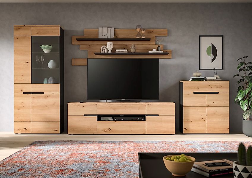 INOSIGN Wohnwand "REHAT, TOPSELLER, 4-teilig, Breite 375 cm, individuell st günstig online kaufen