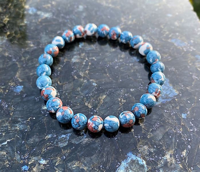 NAHLE Perlenarmband Armband Jaspis Naturstein Armband günstig online kaufen
