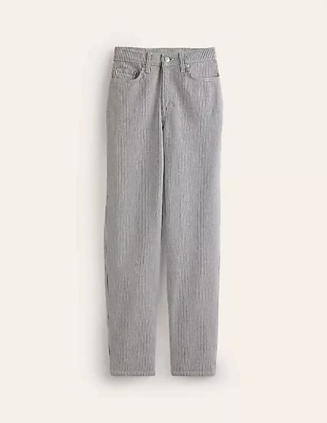 Mittelhohe Jeans mit schmalem Bein Damen Boden, Streifen günstig online kaufen