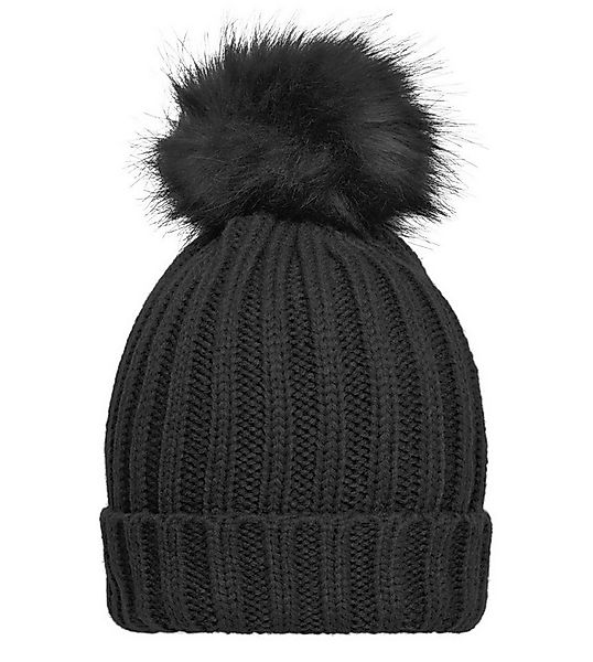 Myrtle Beach Strickmütze Elegante Damen Strickmütze mit extra großem Pompon günstig online kaufen