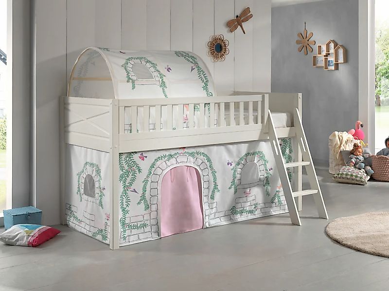 Vipack Hochbett »Scott« Made in Europe, mit schräger Leiter, LF 90x200 cm, günstig online kaufen