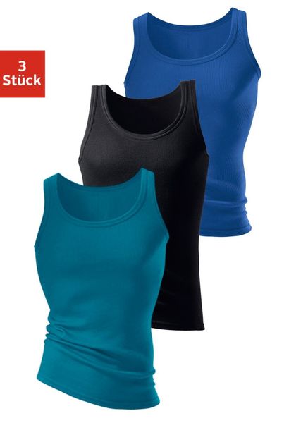 H.I.S Unterhemd "Doppelripp Tanktop" Packung, 3 Stk. tlg., aus weicher Baum günstig online kaufen