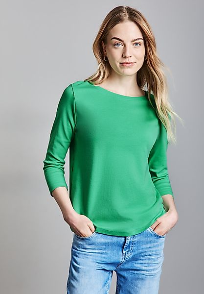STREET ONE 3/4-Arm-Shirt, mit U-Boot-Ausschnitt günstig online kaufen