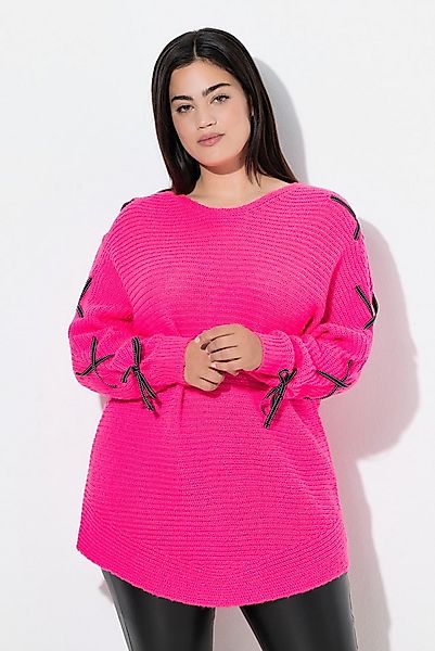 Angel of Style Strickpullover Pullover Loose Fit Fledermaus-Ärmel Zier-Schn günstig online kaufen