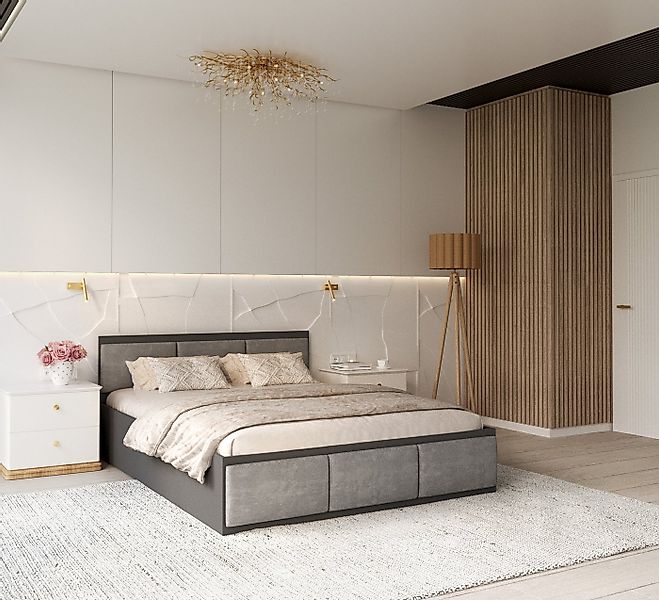 thematys Stauraumbett mit Bettkasten & Lattenrost – Polsterbett 120x200–180 günstig online kaufen