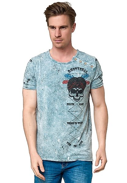 Rusty Neal T-Shirt mit verwaschenem Print günstig online kaufen