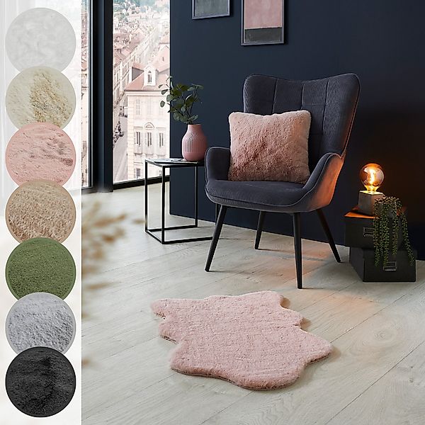 LUXOR living Fellteppich »Novara«, fellförmig, 30 mm Höhe, Kunstfell, weich günstig online kaufen