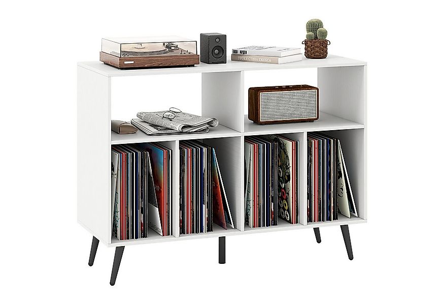 COSTWAY Sideboard, Plattenspielerständer Holz, 100x40x74,5cm günstig online kaufen