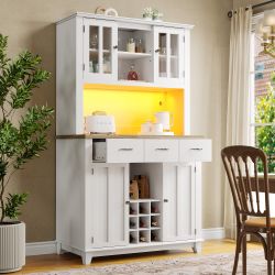 Celya Küchenbuffet Küchenschrank,Hochschrank Küchenbuffet,Vitrinenschrank, günstig online kaufen