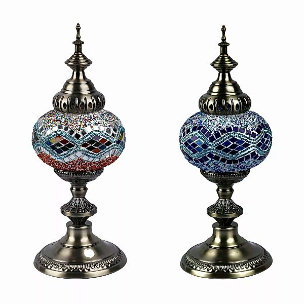 Tischlampe Dkd Home Decor Kristall Mosaik Metall Bunt 250 V 50 W Araber (15 günstig online kaufen