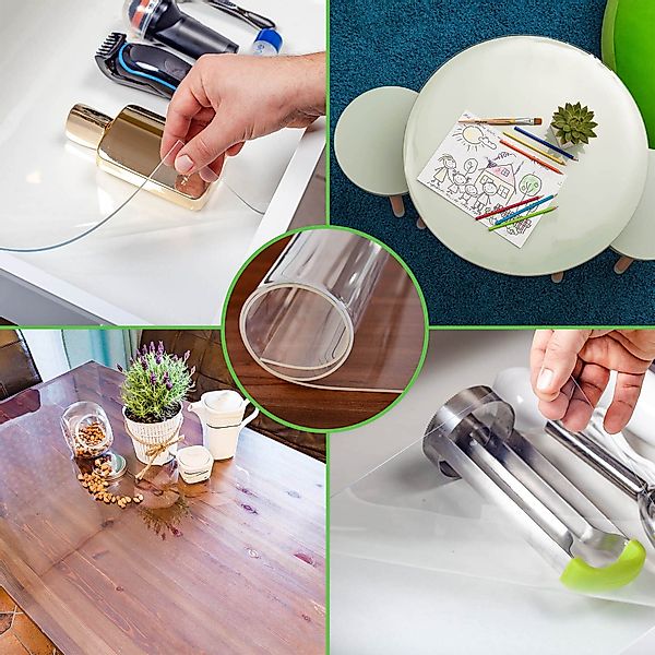 ANRO Tischdecke 2mm Möbelschutz PVC Tischschutz günstig online kaufen