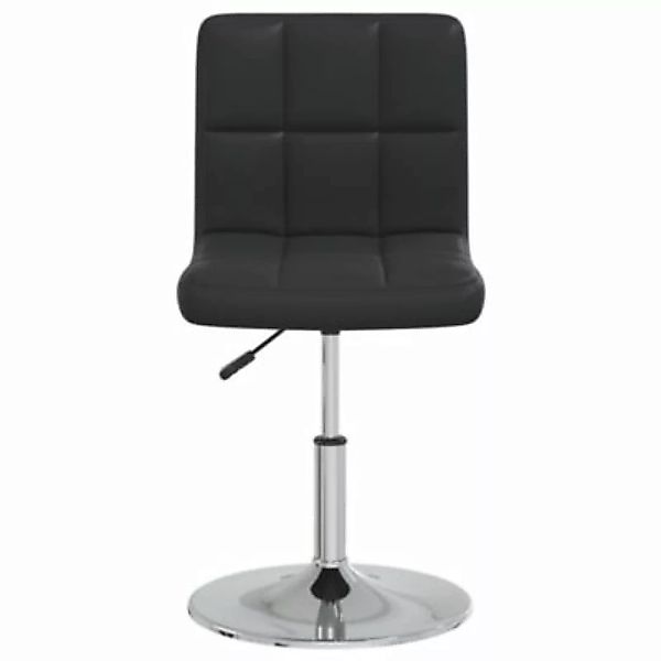 vidaXL Esszimmerstühle 4 Stk. Schwarz Kunstleder Bürostuhl schwarz günstig online kaufen
