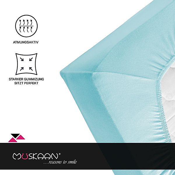 Müskaan Spannbettlaken Spannbetttuch Bettlaken Spannbetttücher Leintuch günstig online kaufen