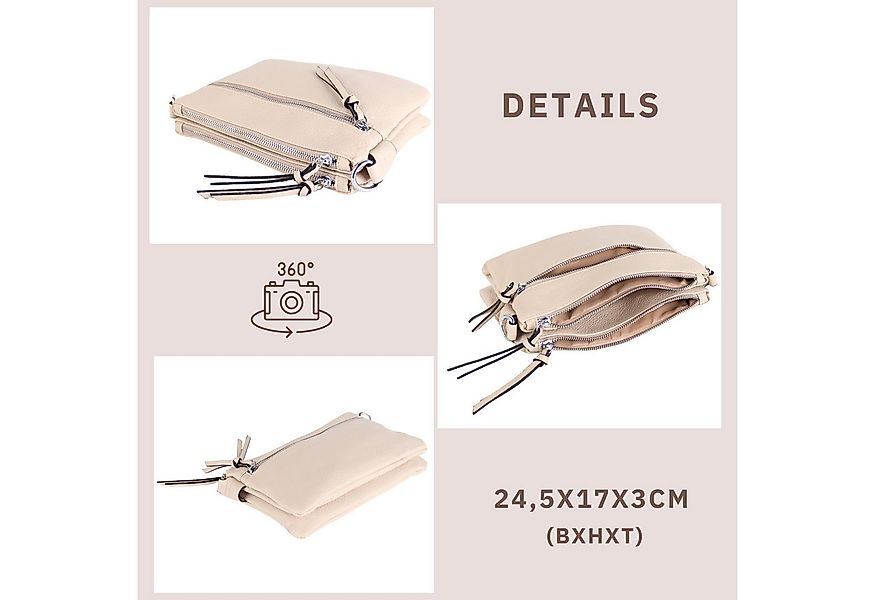 MIRROSI Umhängetasche Damen, Veganleder Crossbody Tasche Bag, Schultertasch günstig online kaufen