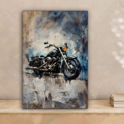 OneMillionCanvasses® Leinwandbild Motorrad - Fahrrad - günstig online kaufen