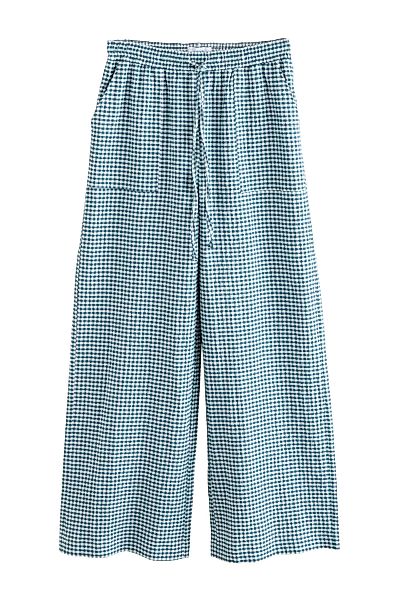 Next Palazzohose Strukturierte Hose mit weitem günstig online kaufen