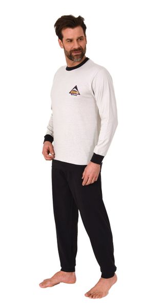 Normann Pyjama Langer Herren Frottee Schlafanzug günstig online kaufen