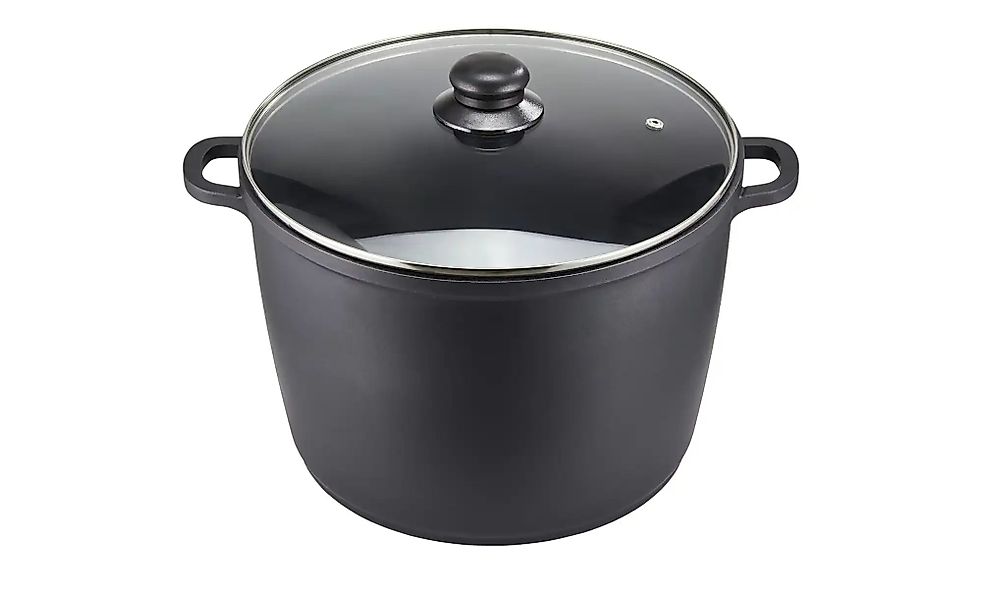 KHG Gemüsetopf 28 cm   ¦ schwarz ¦ Aluminium-Guss ¦ Maße (cm): H: 20  Ø: 28 günstig online kaufen