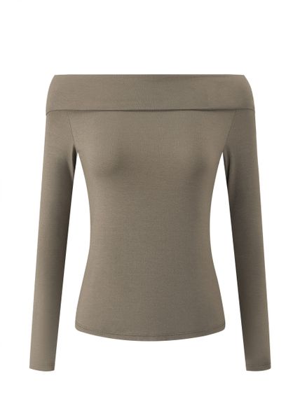SASSYCLASSY Langarmshirt Langarmshirt Damen mit Carmen-Ausschnitt günstig online kaufen