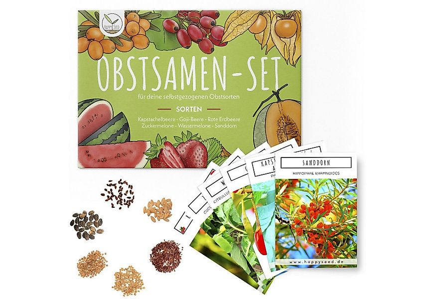 HappySeed Blumensamen Obst Samen Set mit 6 exotischen Sorten für deinen eig günstig online kaufen