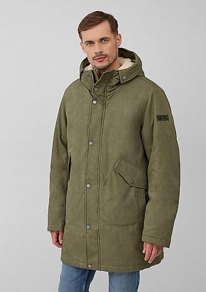 s.Oliver Funktionsjacke Outdoor-Jacke Gewaschener Baumwoll-Parka mit Teddyf günstig online kaufen