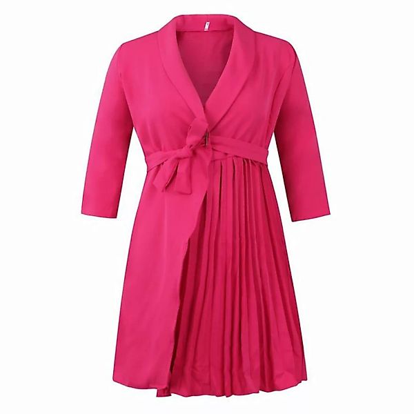 RUZU UG Tunikakleid Modisches tailliertes Kleid mit Ärmeln für Frühling und günstig online kaufen
